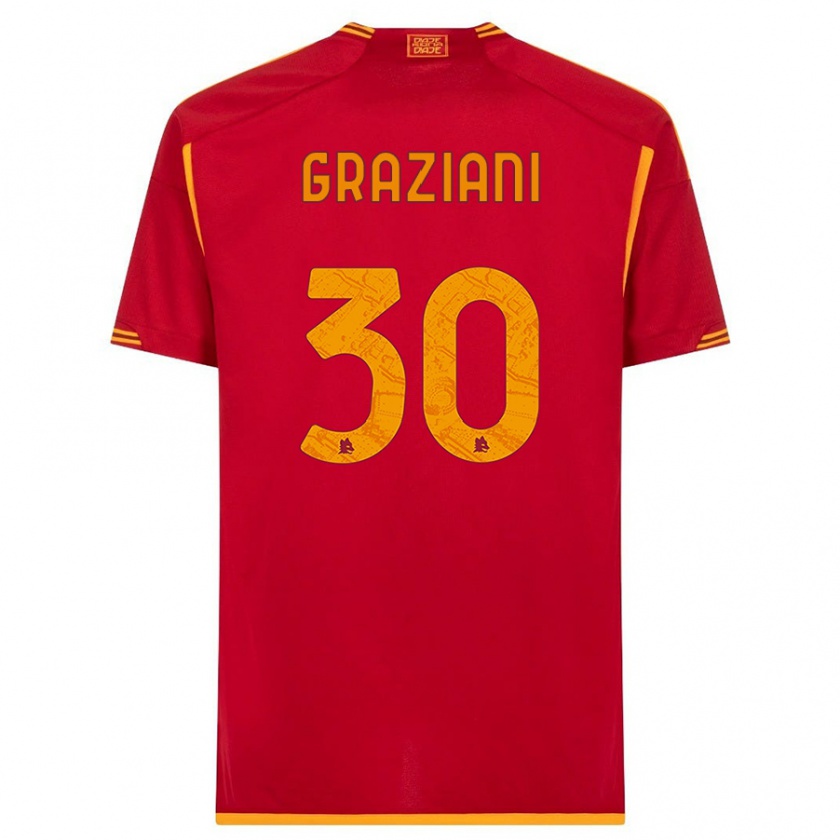 Kandiny Muži Leonardo Graziani #30 Červená Dresy Hazai Csapatmez 2023/24 Triĭká