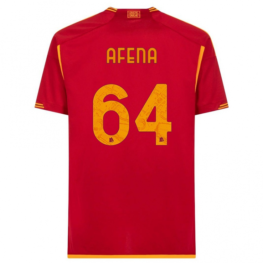 Kandiny Muži Felix Afena-Gyan #64 Červená Dresy Hazai Csapatmez 2023/24 Triĭká