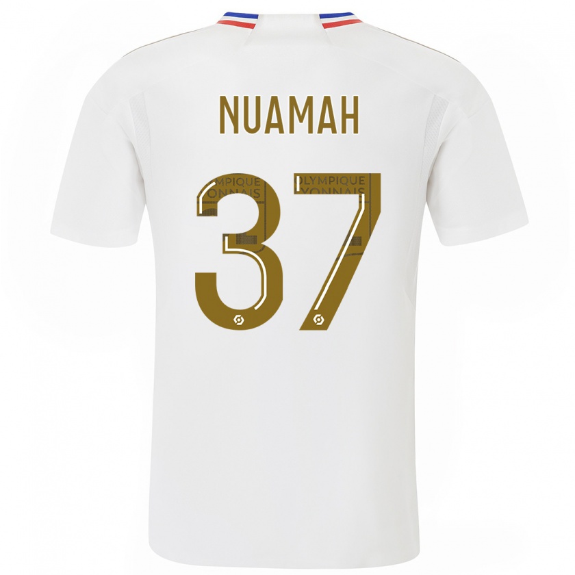 Kandiny Muži Ernest Nuamah #37 Biely Dresy Hazai Csapatmez 2023/24 Triĭká