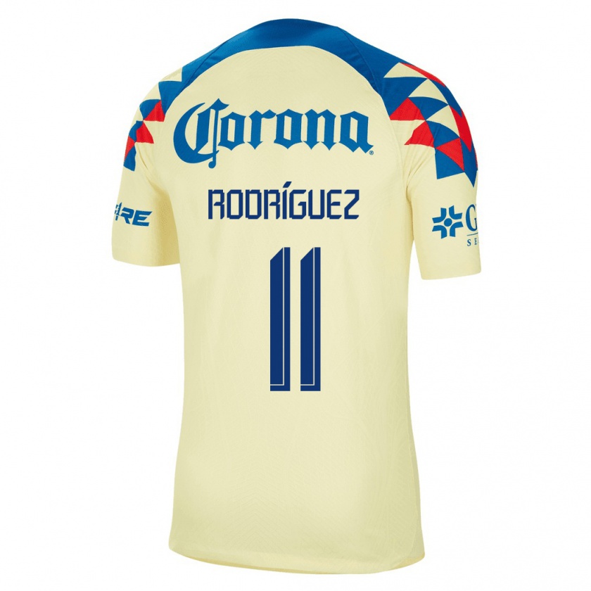 Kandiny Muži Jonathan Rodríguez #11 Žltá Dresy Hazai Csapatmez 2023/24 Triĭká