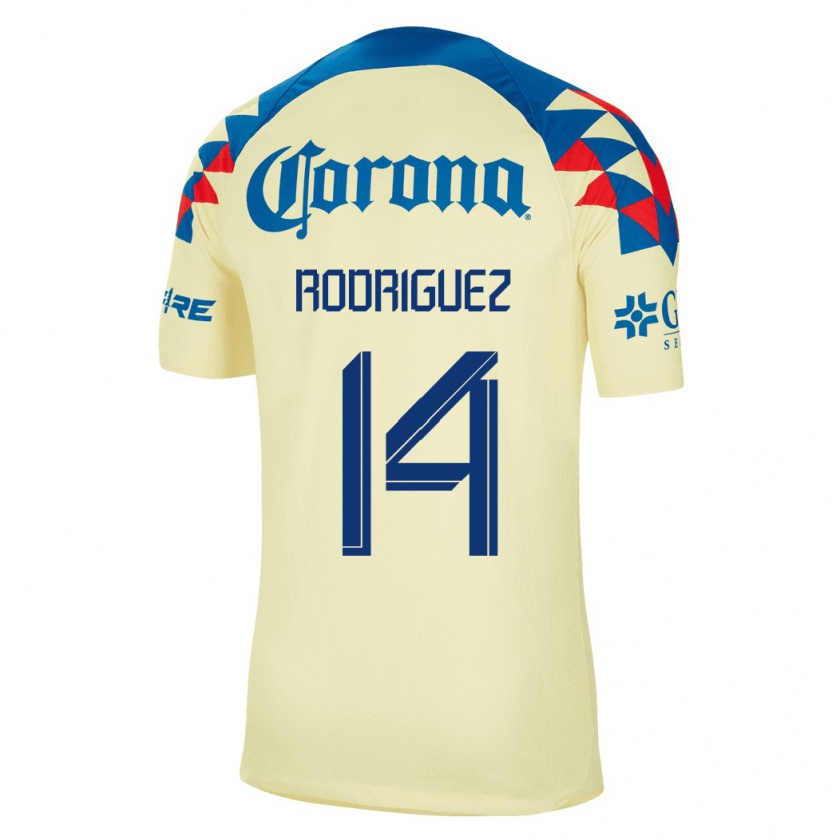 Kandiny Muži Monica Rodriguez #14 Žltá Dresy Hazai Csapatmez 2023/24 Triĭká