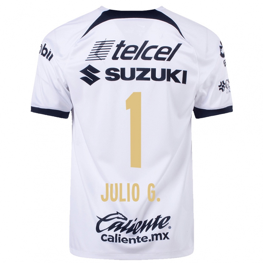 Kandiny Muži Julio González #1 Biely Dresy Hazai Csapatmez 2023/24 Triĭká