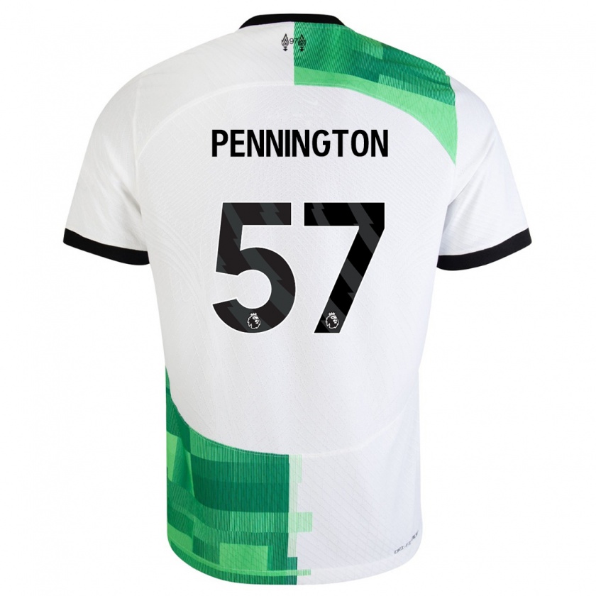 Kandiny Muži Cody Pennington #57 Biela Zelená Dresy Idegenbeli Csapatmez 2023/24 Triĭká