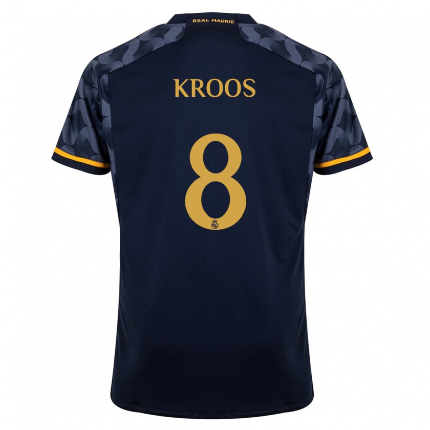 Kandiny Muži Toni Kroos #8 Tmavomodrá Dresy Idegenbeli Csapatmez 2023/24 Triĭká