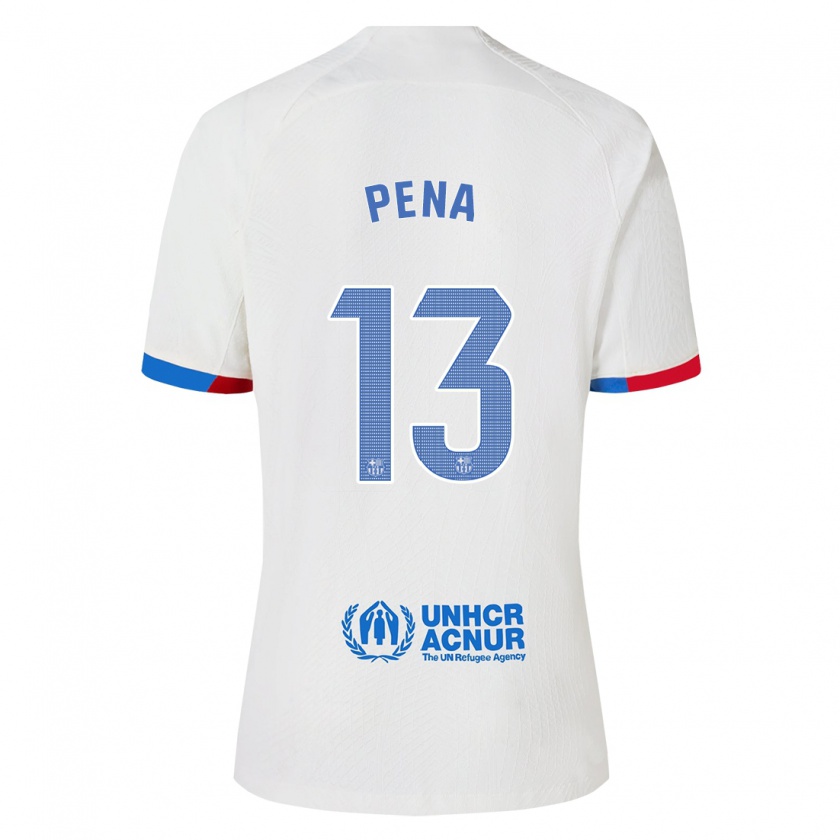 Kandiny Muži Iñaki Peña #13 Biely Dresy Idegenbeli Csapatmez 2023/24 Triĭká