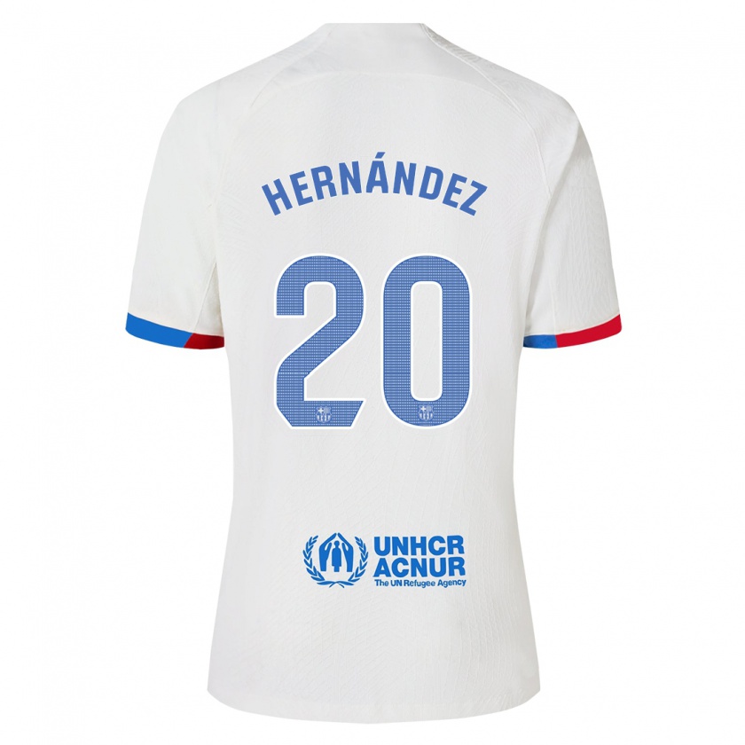 Kandiny Muži Unai Hernández #20 Biely Dresy Idegenbeli Csapatmez 2023/24 Triĭká
