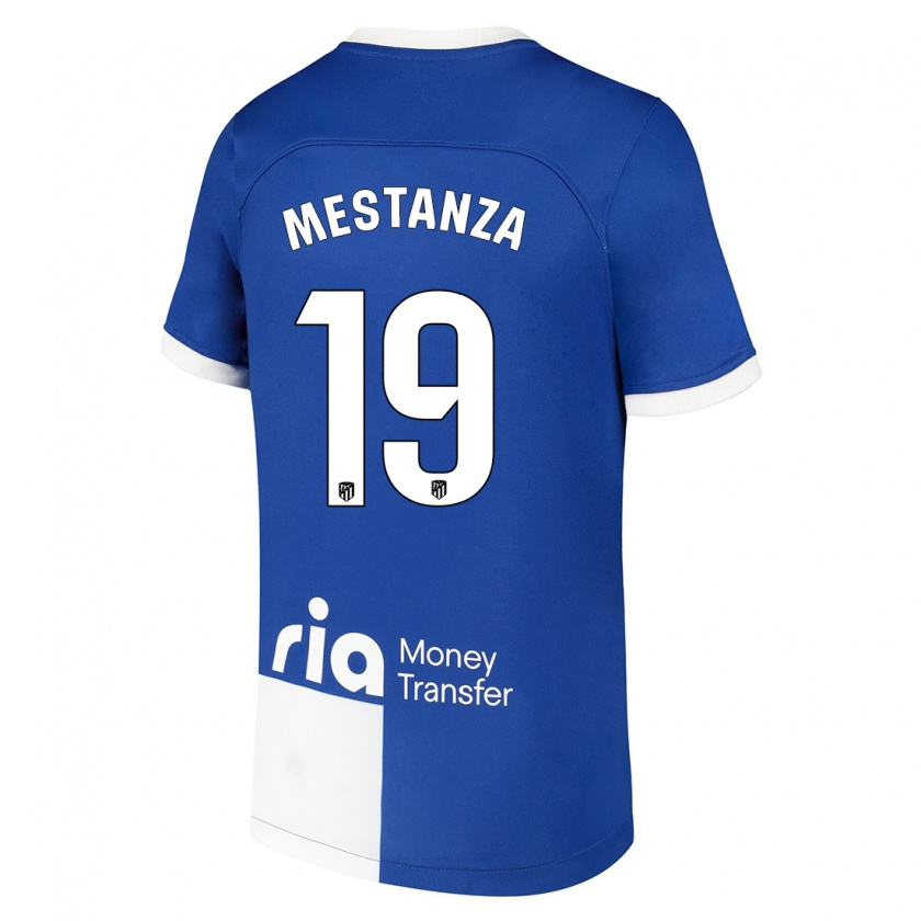 Kandiny Muži Alejandro Mestanza #19 Modrá Biela Dresy Idegenbeli Csapatmez 2023/24 Triĭká