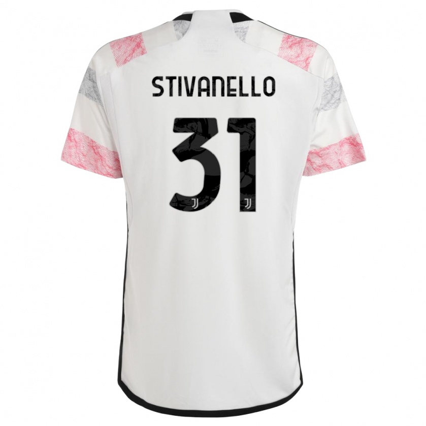 Kandiny Muži Riccardo Stivanello #31 Biela Ružová Dresy Idegenbeli Csapatmez 2023/24 Triĭká