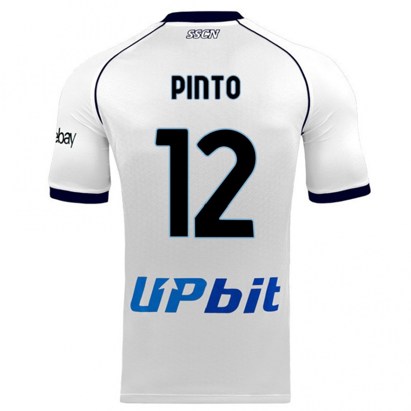 Kandiny Muži Ciro Pinto #12 Biely Dresy Idegenbeli Csapatmez 2023/24 Triĭká