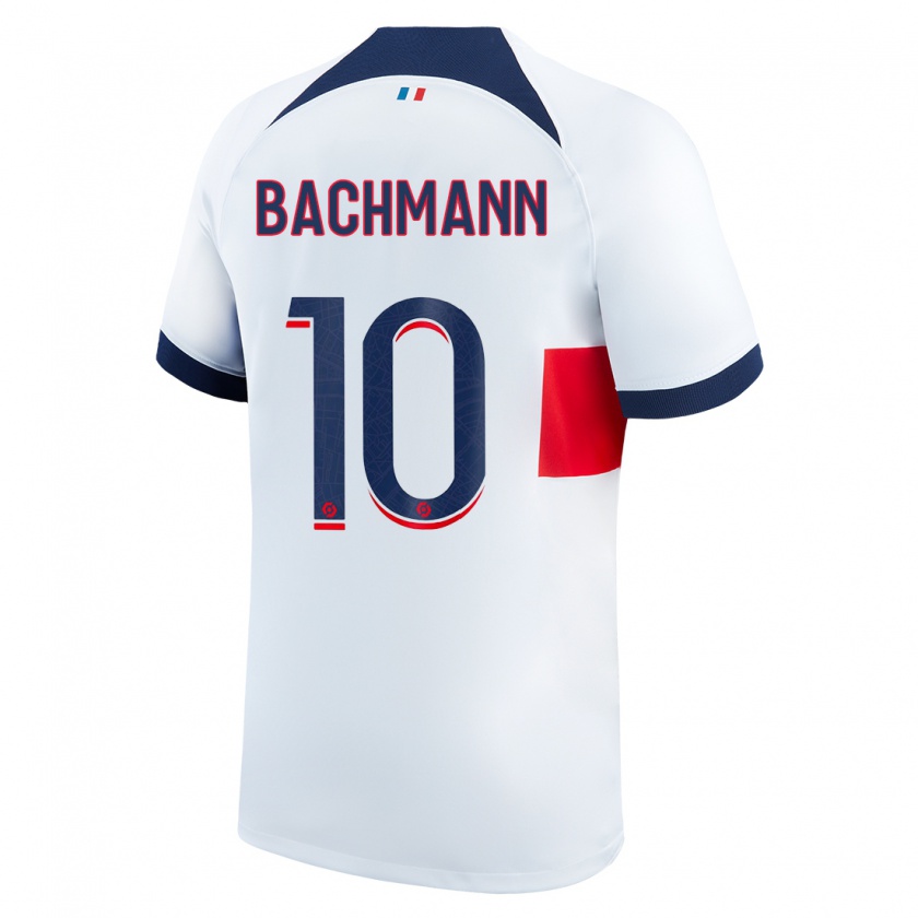 Kandiny Muži Ramona Bachmann #10 Biely Dresy Idegenbeli Csapatmez 2023/24 Triĭká