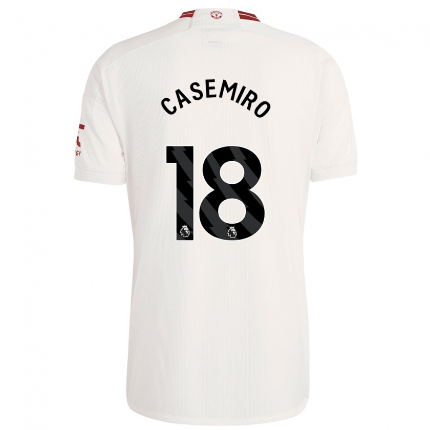 Kandiny Muži Casemiro #18 Biely Dresy Tretia Csapatmez 2023/24 Triĭká