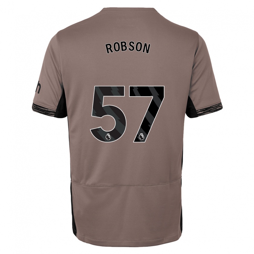 Kandiny Muži Max Robson #57 Tmavo Béžová Dresy Tretia Csapatmez 2023/24 Triĭká