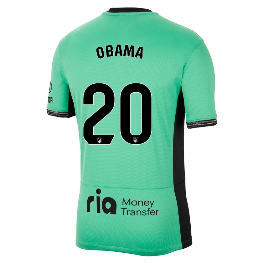 Kandiny Muži Federico Obama #20 Jarná Zelená Dresy Tretia Csapatmez 2023/24 Triĭká