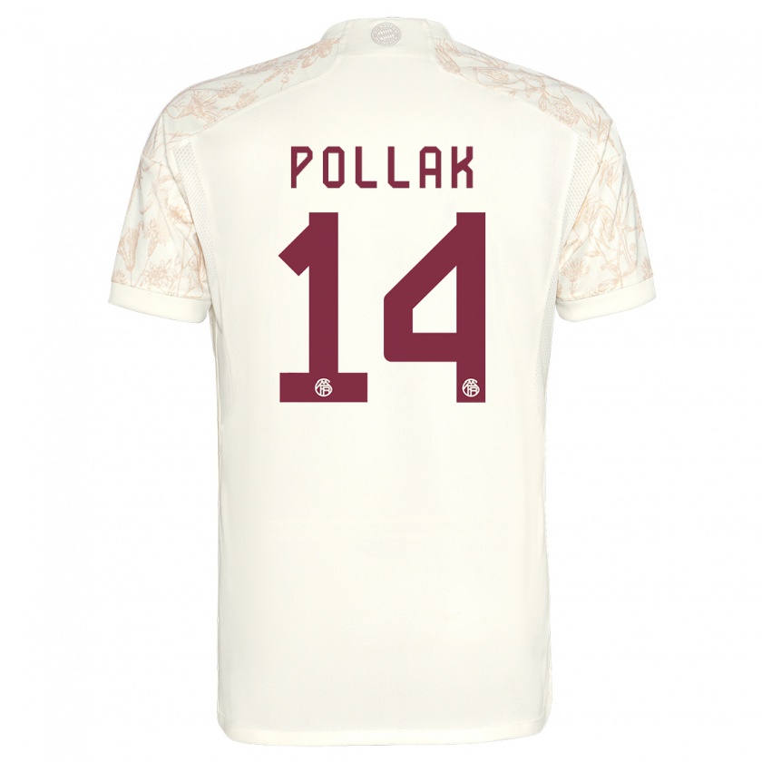 Kandiny Muži Florian Pollak #14 Off White Dresy Tretia Csapatmez 2023/24 Triĭká