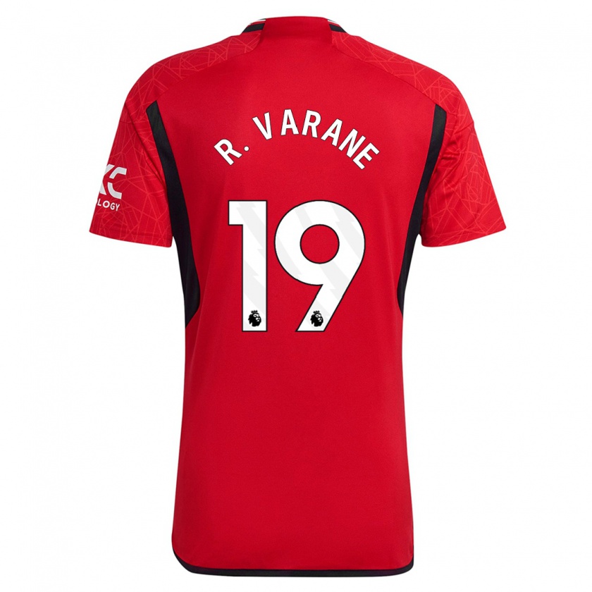 Kandiny Ženy Raphaël Varane #19 Červená Dresy Hazai Csapatmez 2023/24 Triĭká