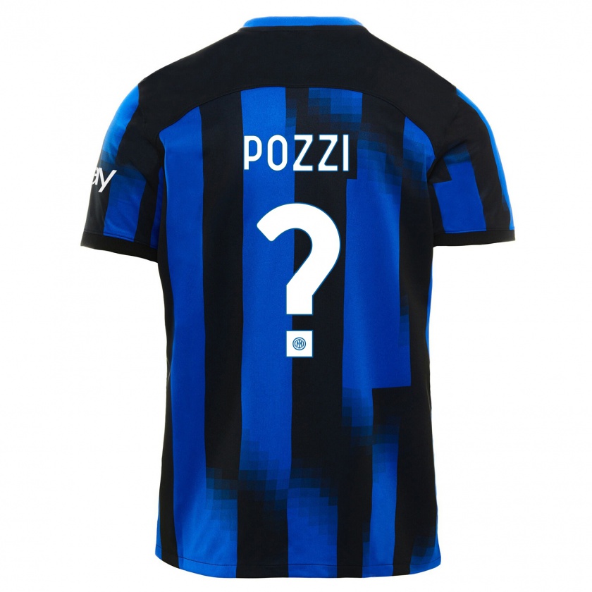 Kandiny Ženy Andrea Pozzi #0 Čierna Modrá Dresy Hazai Csapatmez 2023/24 Triĭká