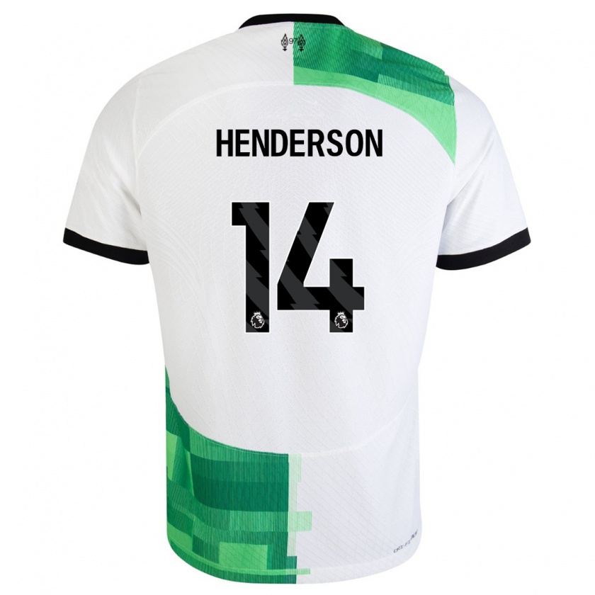 Kandiny Ženy Henderson #14 Biela Zelená Dresy Idegenbeli Csapatmez 2023/24 Triĭká