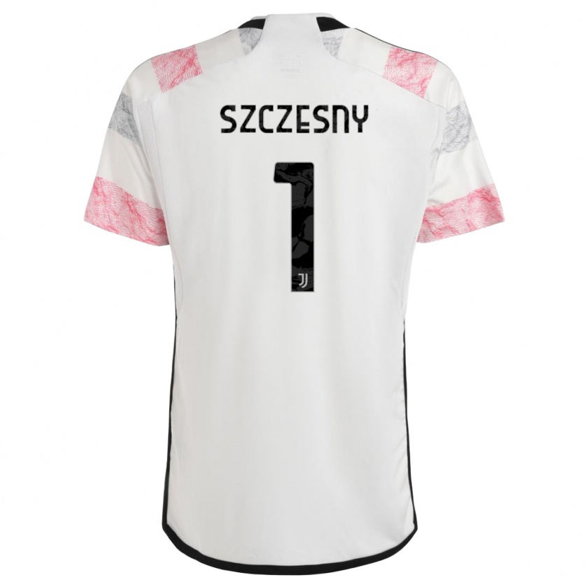 Kandiny Ženy Wojciech Szczesny #1 Biela Ružová Dresy Idegenbeli Csapatmez 2023/24 Triĭká