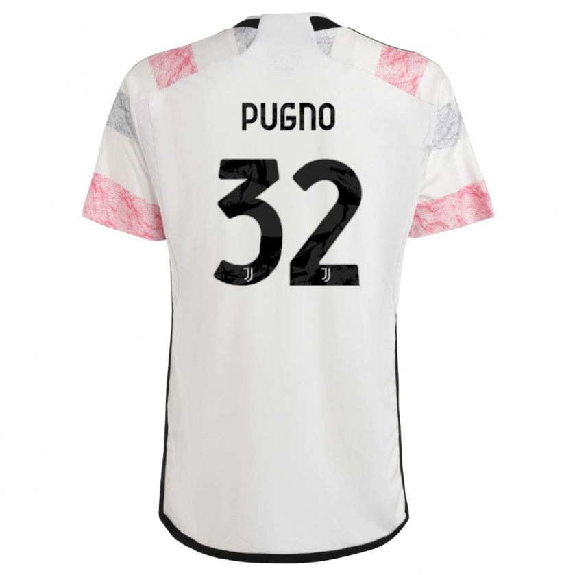 Kandiny Ženy Diego Pugno #32 Biela Ružová Dresy Idegenbeli Csapatmez 2023/24 Triĭká