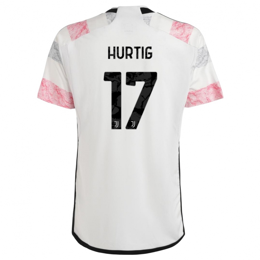 Kandiny Ženy Lina Hurtig #17 Biela Ružová Dresy Idegenbeli Csapatmez 2023/24 Triĭká