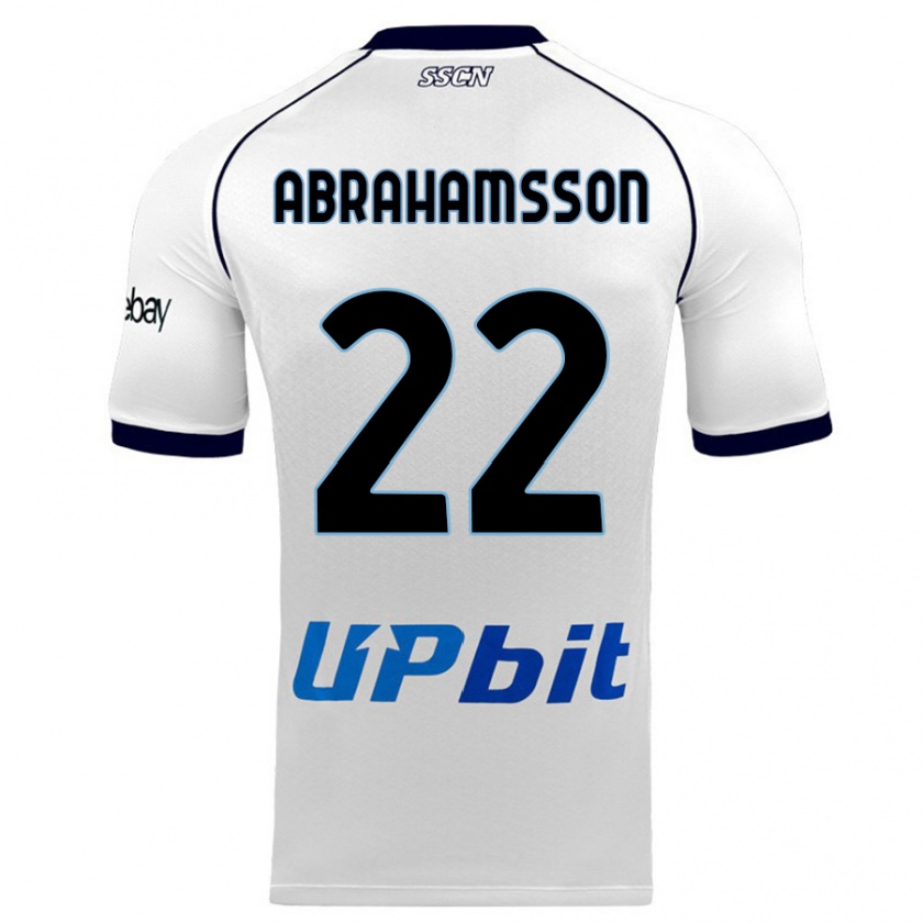 Kandiny Ženy Sejde Abrahamsson #22 Biely Dresy Idegenbeli Csapatmez 2023/24 Triĭká