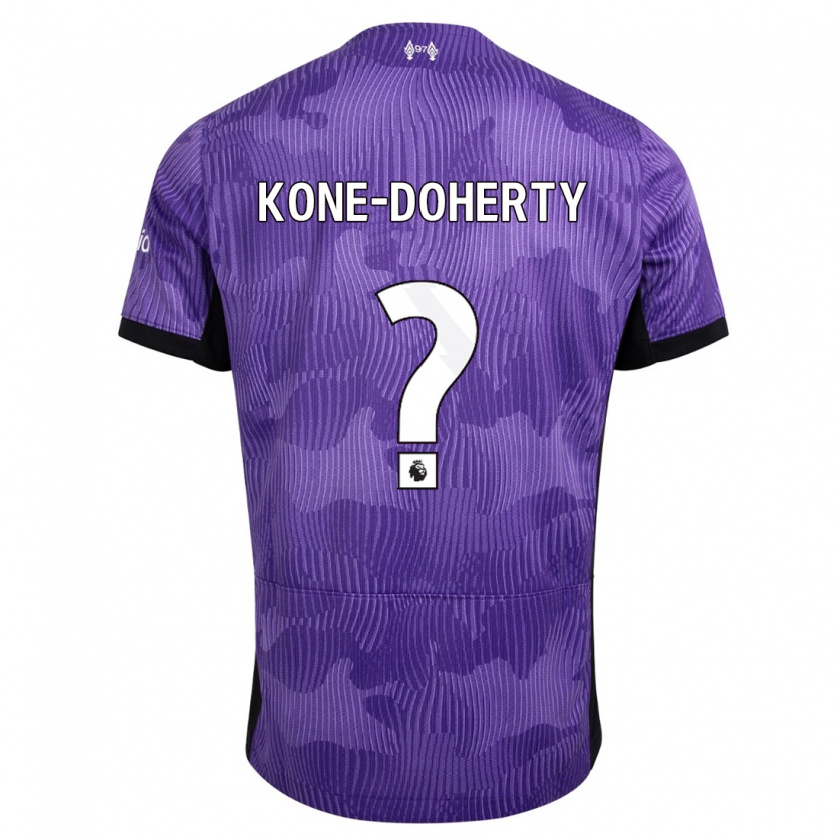 Kandiny Ženy Trent Kone-Doherty #0 Fialová Dresy Tretia Csapatmez 2023/24 Triĭká