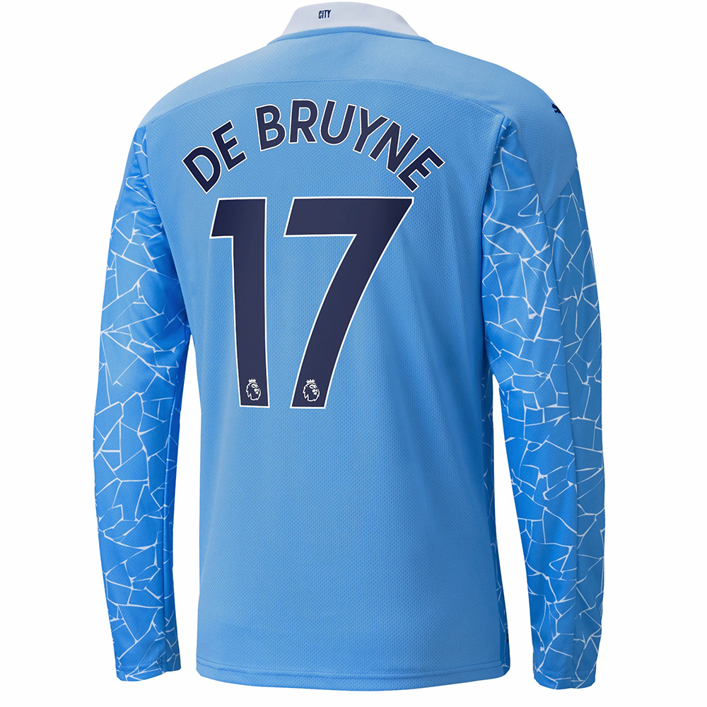 Deti Futbal Kevin De Bruyne #17 Domáci Modrá Dresy 2020/21 Košele Dres