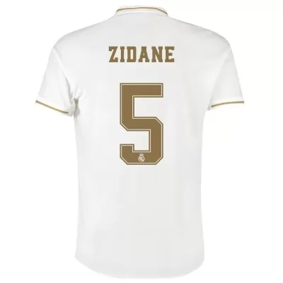 Muži Futbal Zinedine Zidane 5 Domáci Biely Dresy 2019/20 Košele Dres