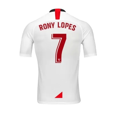 Muži Futbal Rony Lopes 7 Domáci Biely Dresy 2019/20 Košele Dres