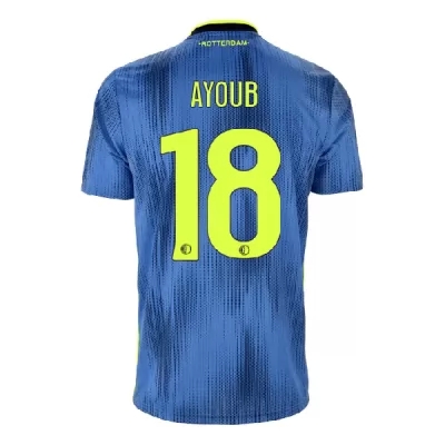 Muži Futbal Yassin Ayoub 18 Vonkajší Modrá Dresy 2019/20 Košele Dres