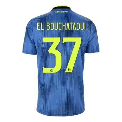 Muži Futbal Achraf El Bouchataoui 37 Vonkajší Modrá Dresy 2019/20 Košele Dres