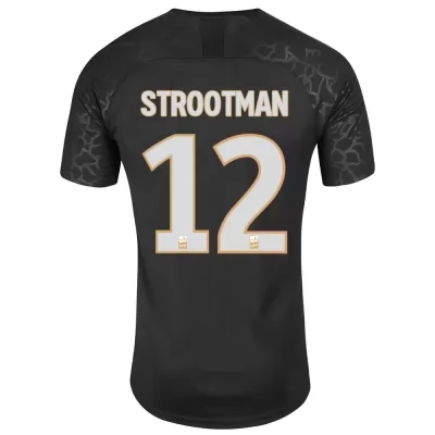 Muži Futbal Kevin Strootman 12 3 Sada Čierna Dresy 2019/20 Košele Dres