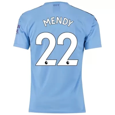 Muži Futbal Benjamin Mendy 22 Domáci Modrá Dresy 2019/20 Košele Dres