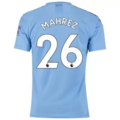 Muži Futbal Riyad Mahrez 26 Domáci Modrá Dresy 2019/20 Košele Dres