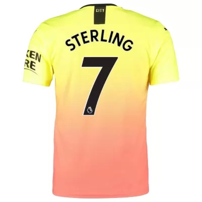 Muži Futbal Raheem Sterling 7 3 Sada Žltá Oranžový Dresy 2019/20 Košele Dres