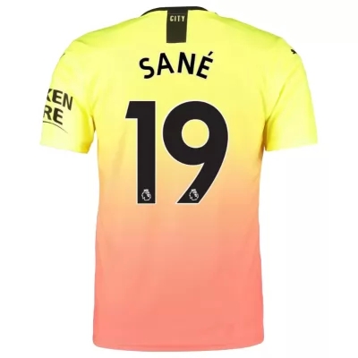 Muži Futbal Leroy Sane 19 3 Sada Žltá Oranžový Dresy 2019/20 Košele Dres