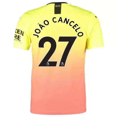 Muži Futbal Joao Cancelo 27 3 Sada Žltá Oranžový Dresy 2019/20 Košele Dres