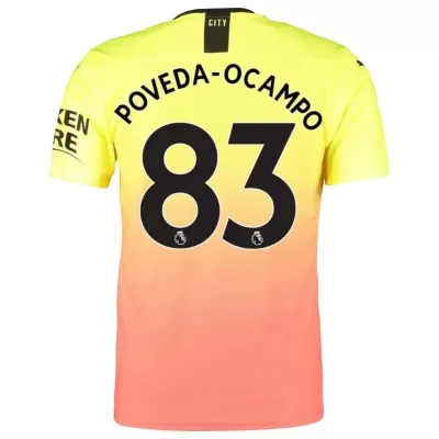 Muži Futbal Ian Poveda 83 3 Sada Žltá Oranžový Dresy 2019/20 Košele Dres
