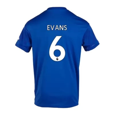 Muži Futbal Jonny Evans 6 Domáci Kráľovská Modrá Dresy 2019/20 Košele Dres
