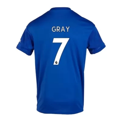 Muži Futbal Demarai Gray 7 Domáci Kráľovská Modrá Dresy 2019/20 Košele Dres