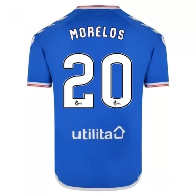 Muži Futbal Alfredo Morelos 20 Domáci Modrá Dresy 2019/20 Košele Dres