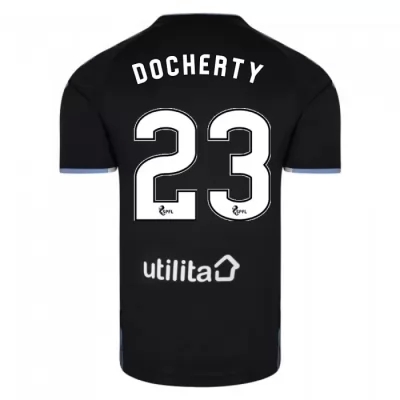 Muži Futbal Greg Docherty 23 Vonkajší Čierna Dresy 2019/20 Košele Dres