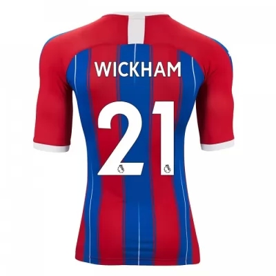 Muži Futbal Connor Wickham 21 Domáci Červená Modrá Dresy 2019/20 Košele Dres