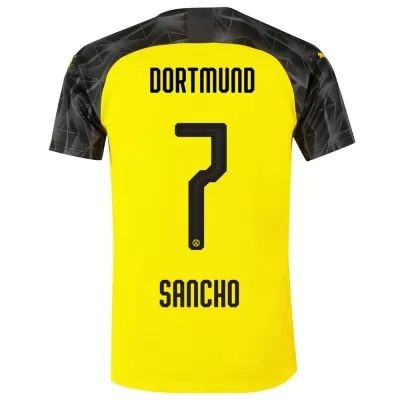 Muži Futbal Sancho 7 Memento Žltá Čierna Dresy 2019/20 Košele Dres