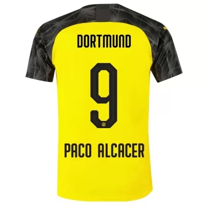 Muži Futbal Paco Alcacer 9 Memento Žltá Čierna Dresy 2019/20 Košele Dres