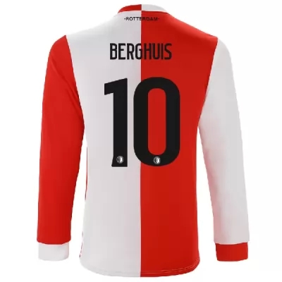 Deti Futbal Steven Berghuis 10 Domáci Červená Biela Dresy 2019/20 Košele Dres