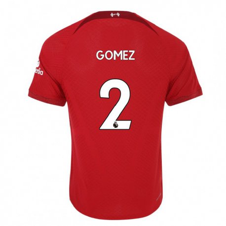 Kandiny Deti Joe Gomez #2 Tmavo Červená Dresy Hazai Csapatmez 2022/23 Triĭká