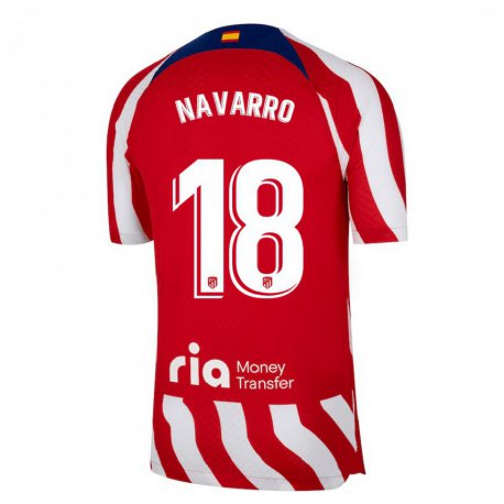 Kandiny Deti Eva Navarro #18 Červená Biela Modrá Dresy Hazai Csapatmez 2022/23 Triĭká