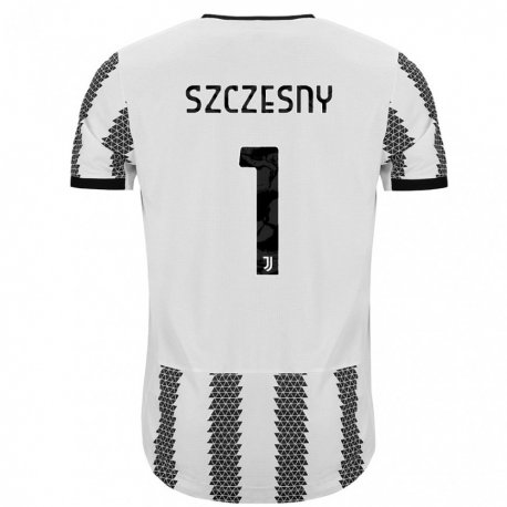 Kandiny Deti Wojciech Szczesny #1 Biely Čierny Dresy Hazai Csapatmez 2022/23 Triĭká
