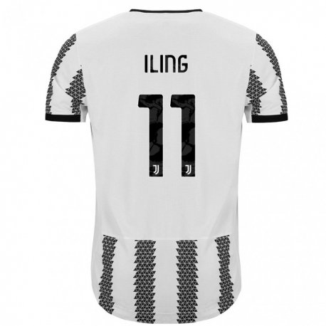 Kandiny Deti Samuel Iling-junior #11 Biely Čierny Dresy Hazai Csapatmez 2022/23 Triĭká